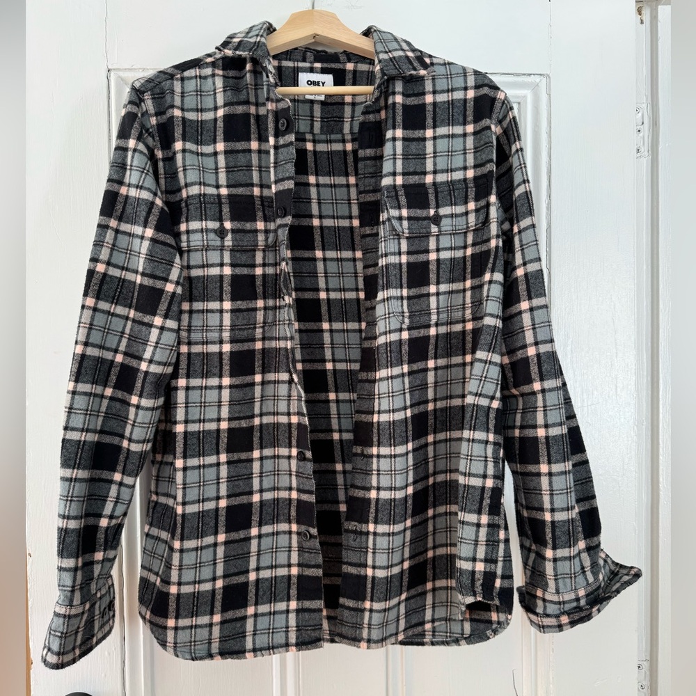 Obey Long Sleeve Flannel